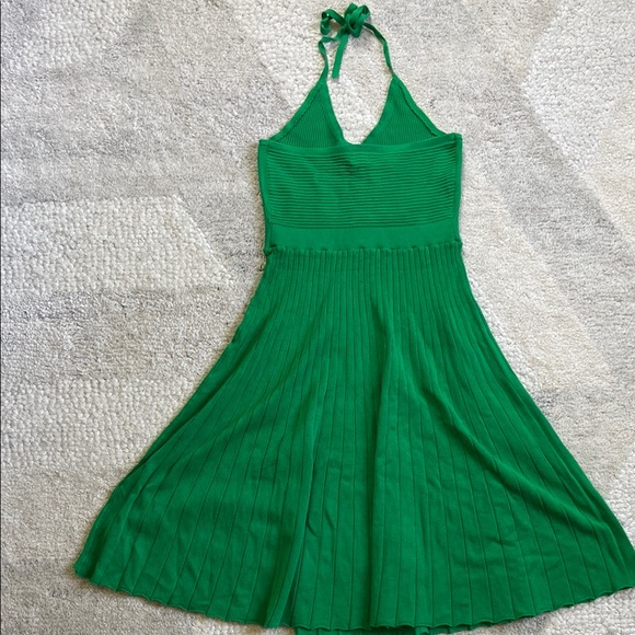 ✨5 for $15✨ A New Day Knitted Green Halter Neck Dress - Picture 7 of 9